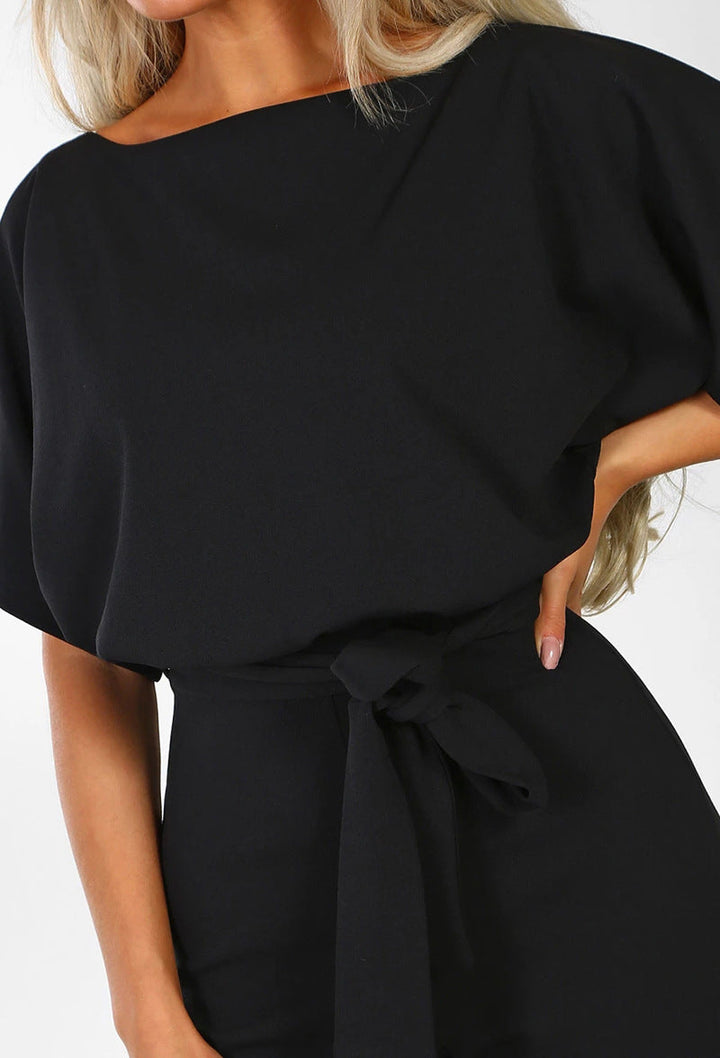 Stijlvolle dames jumpsuit met hoge taille, veelzijdig en comfortabel voor een chique look.