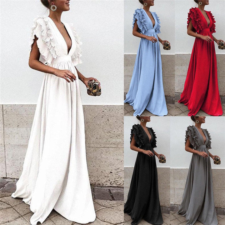 Comfortabele MacksDress maxi jurk voor dames, ideaal als feestjurk of casual zomerkleding.