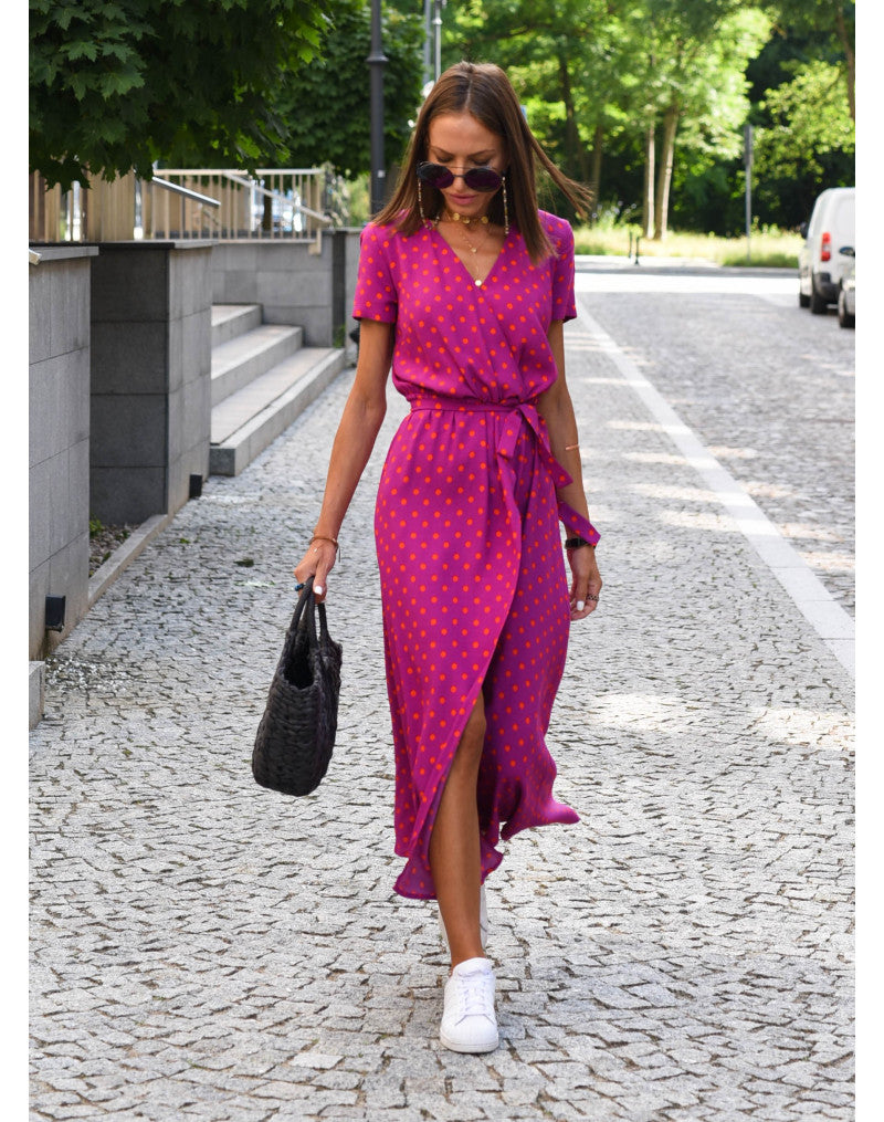 Modieuze dames maxi jurk met bloemenprint; casual, elegant en comfortabel voor elke zomerse setting.