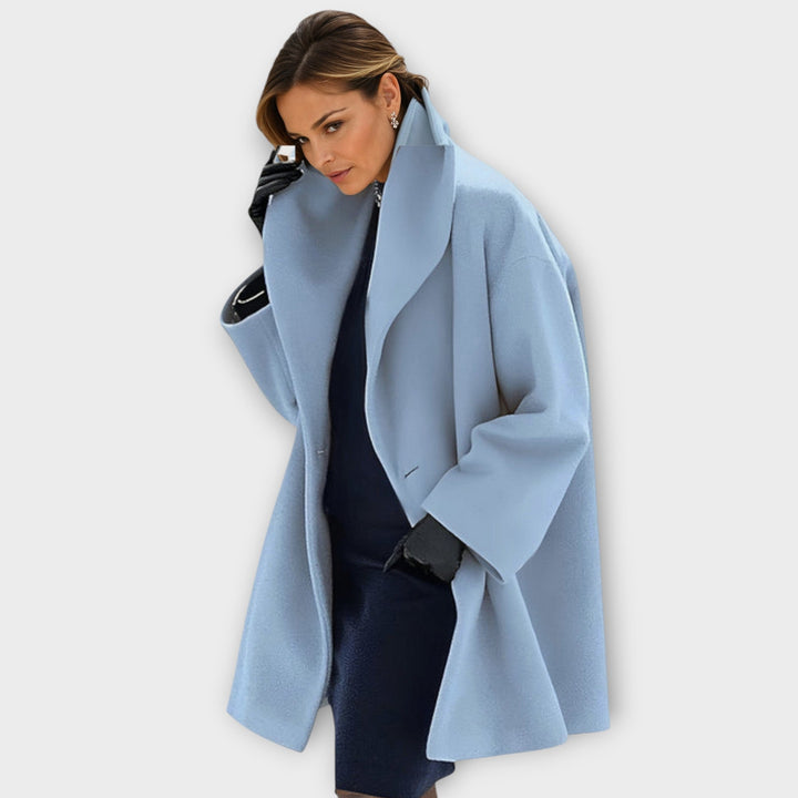 Elegante dames oversized wikkeljas voor een stijlvolle en comfortabele look, perfect als winterjas.
