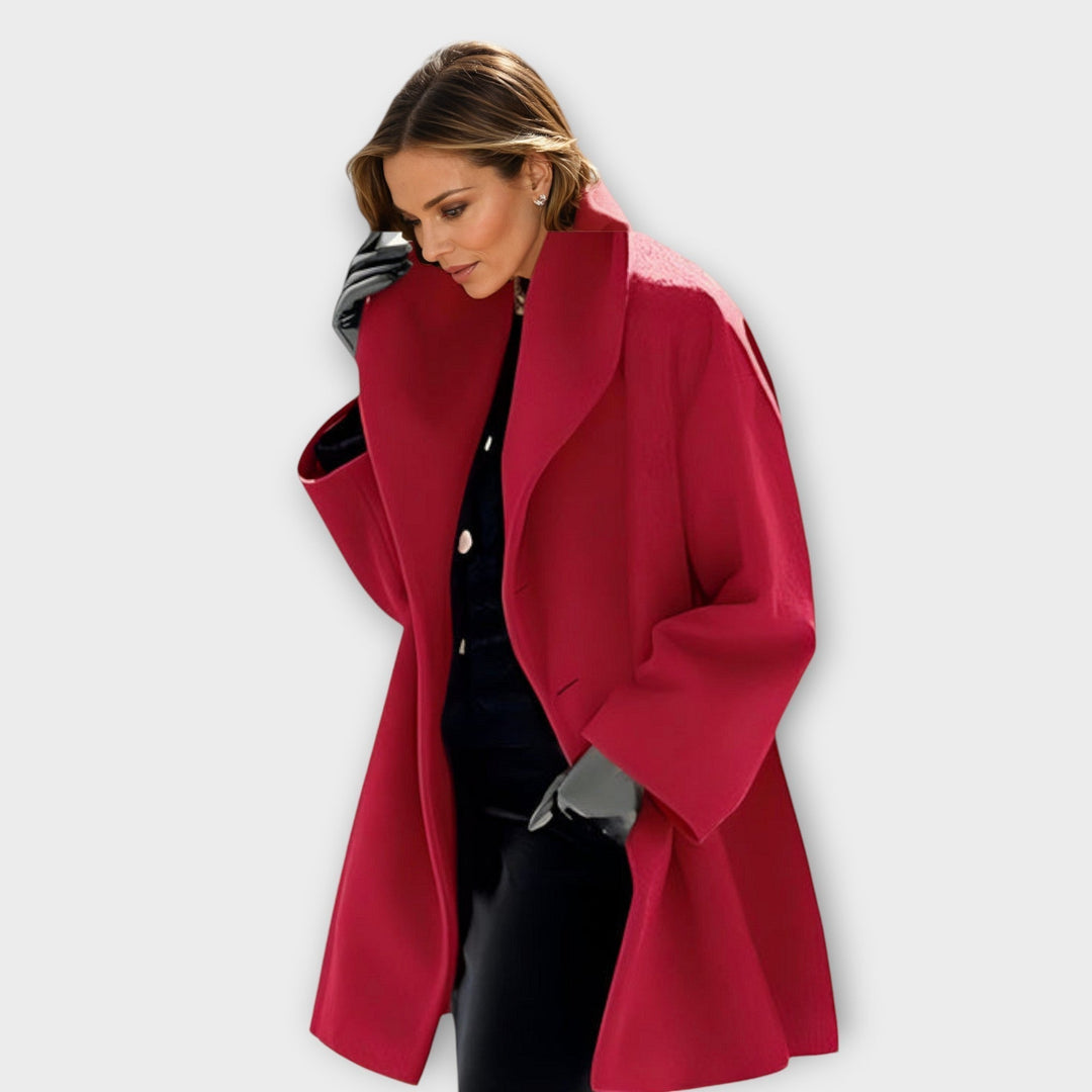 Comfortabele oversized wikkeljas voor dames, ideaal als warme winterjas of stijlvolle casual mantel.