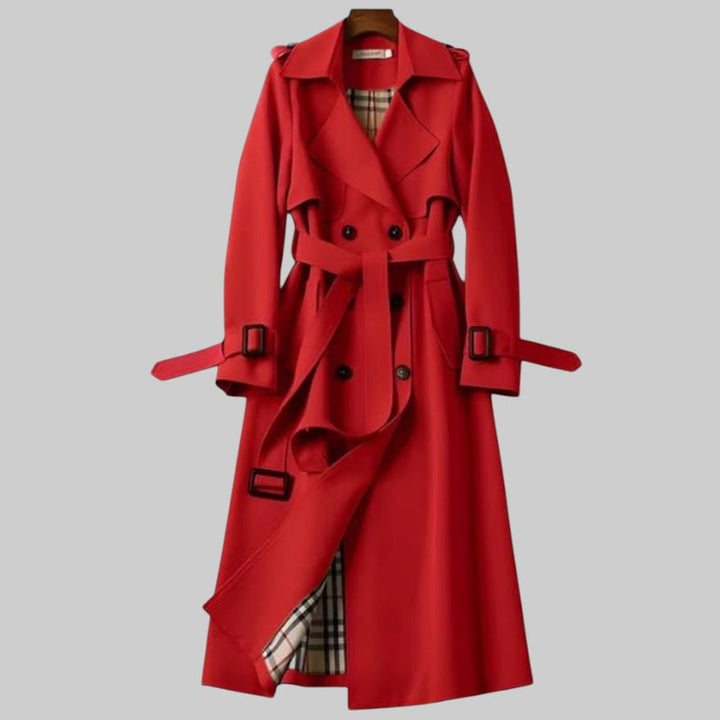 Stijlvolle dames trenchcoat met riem, perfecte bovenkleding om elke outfit af te maken.