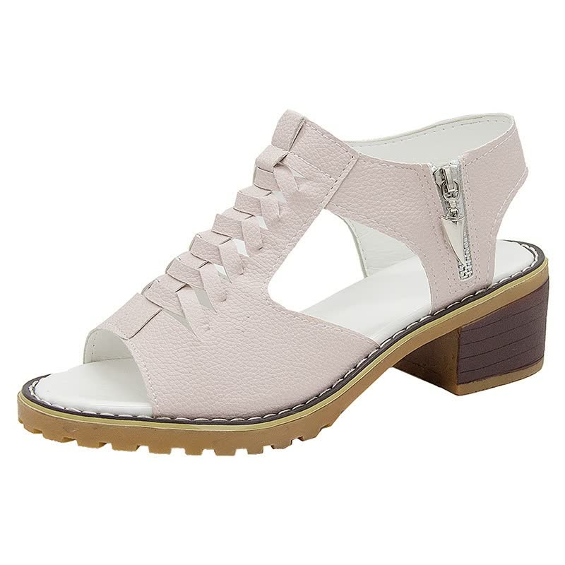 Comfortabele dames zomersandalen met gevlochten bandjes en anti-slip zool. Ideaal voor casual zomer mode.