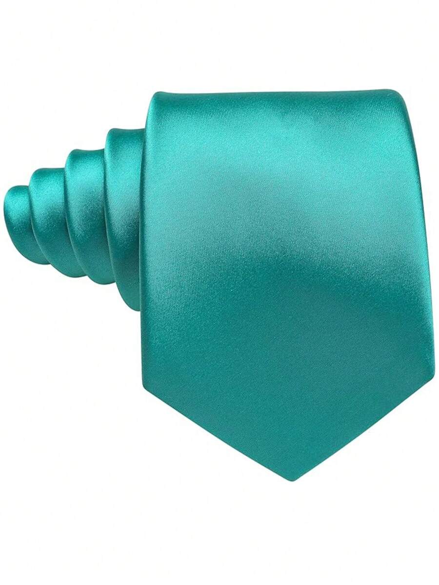 Hoogwaardige effen kleur polyester stropdas, duurzaam en comfortabel voor dagelijks gebruik.