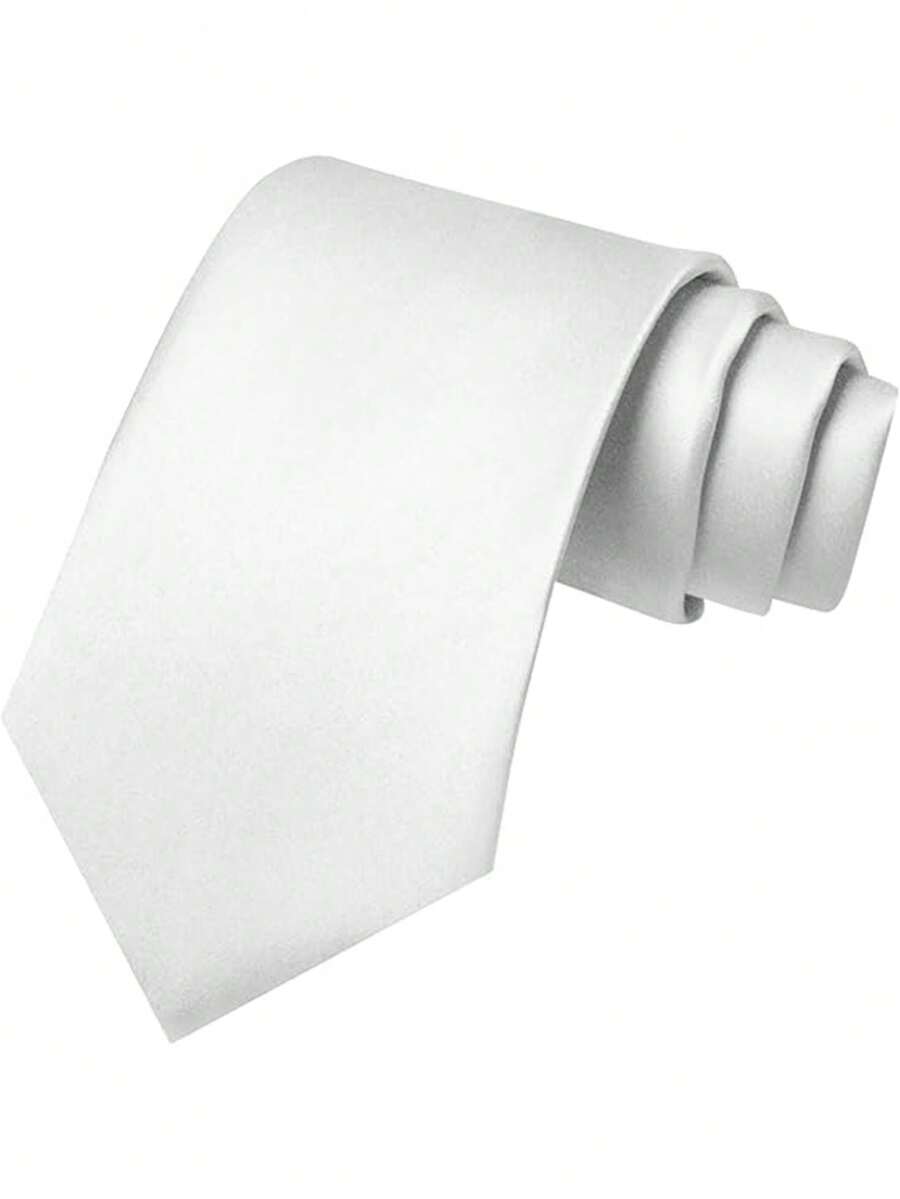 Bruiloft accessoire: effen kleur stropdas die elegantie toevoegt aan elke outfit.
