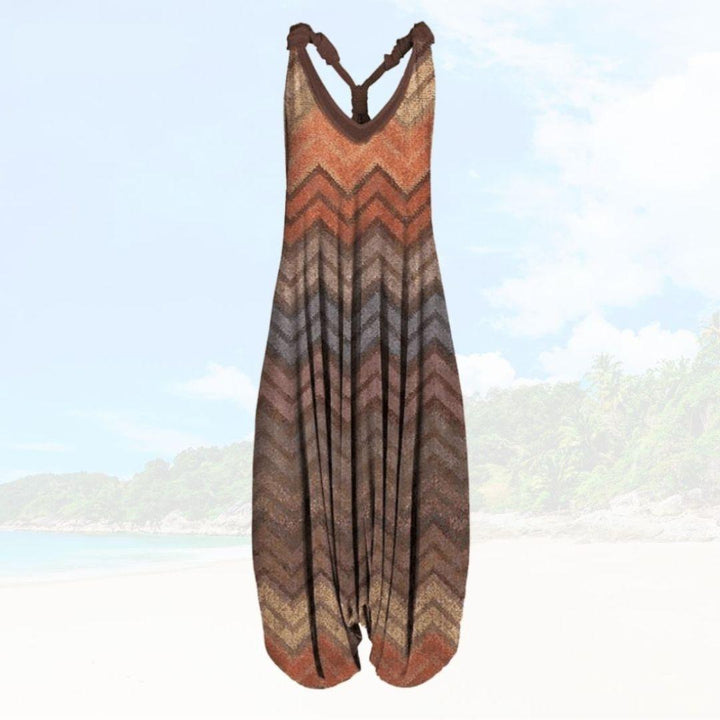 Lichtgewicht Elenya dames jumpsuit, losse pasvorm, ultiem comfort. Perfect voor een elegante zomerse dames outfit.