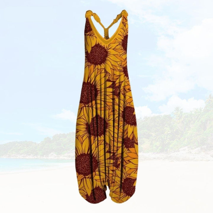Losse pasvorm Elenya dames jumpsuit, comfortabel en stijlvol. Perfect voor zomerse dameskleding.