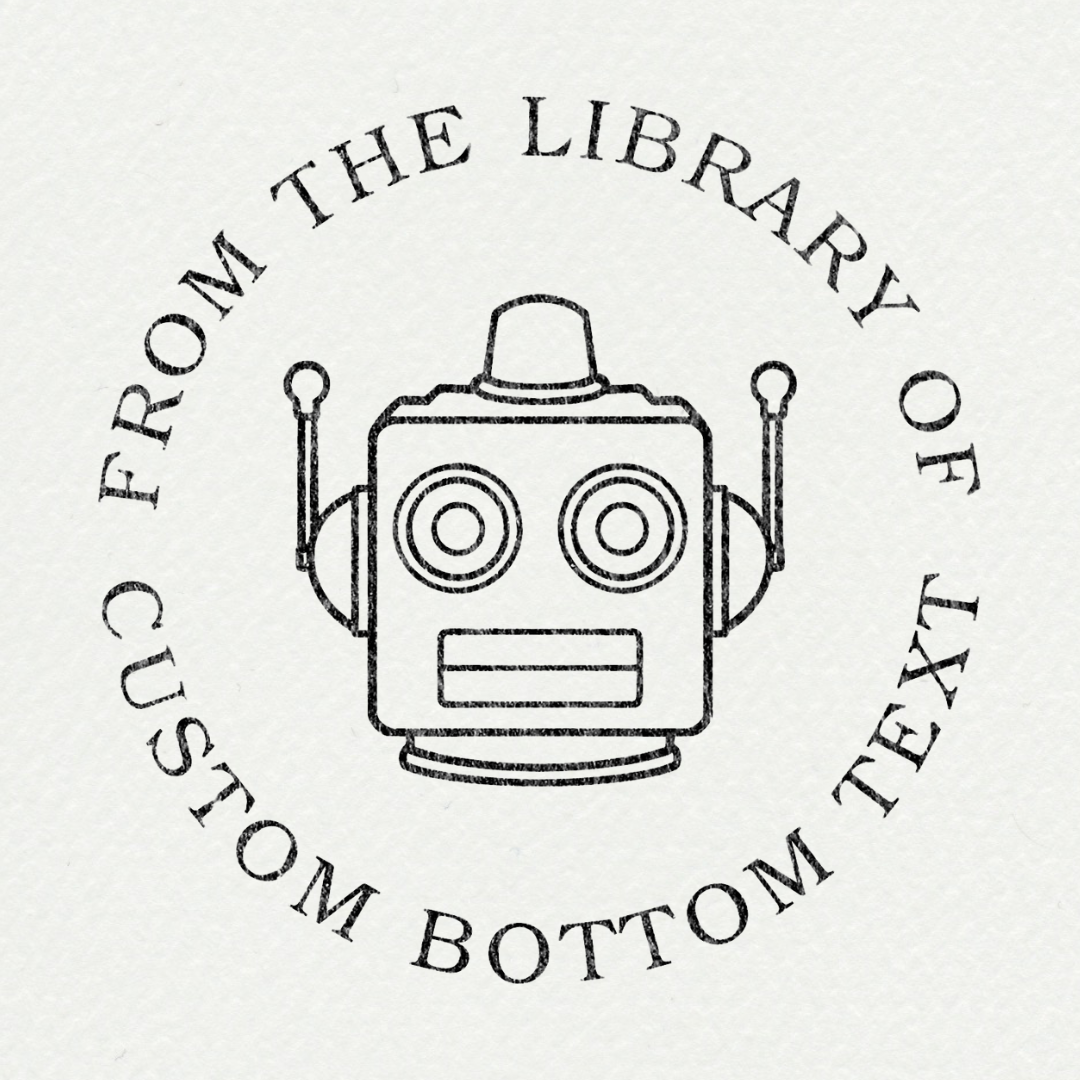 Uniek design embossing stempel voor maatwerk op boeken, een inktloos en milieuvriendelijk cadeau.