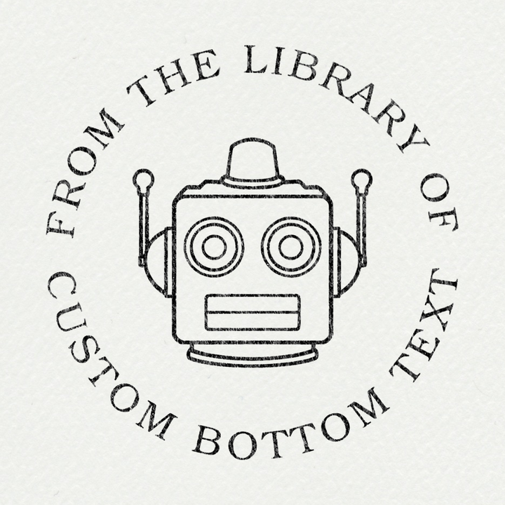 Uniek design embossing stempel voor maatwerk op boeken, een inktloos en milieuvriendelijk cadeau.