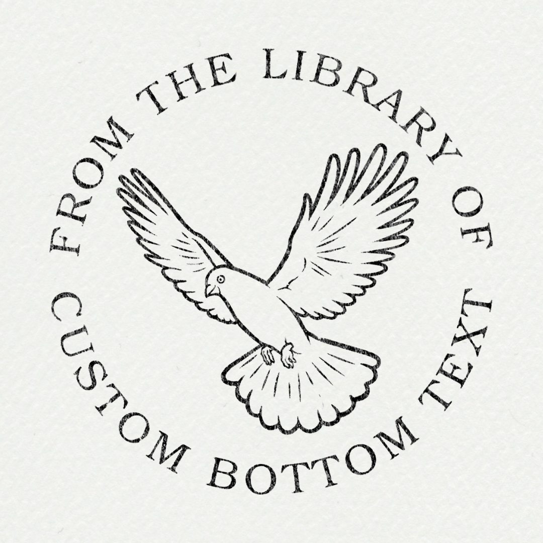 Elegante reliëf stempel voor boeken en meer. Een uniek cadeau voor de creatieve hobbyist.