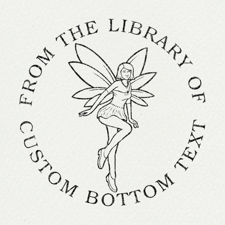 Elegante creatieve hobby stempel voor personaliseren van boeken, briefpapier met uniek reliëf.