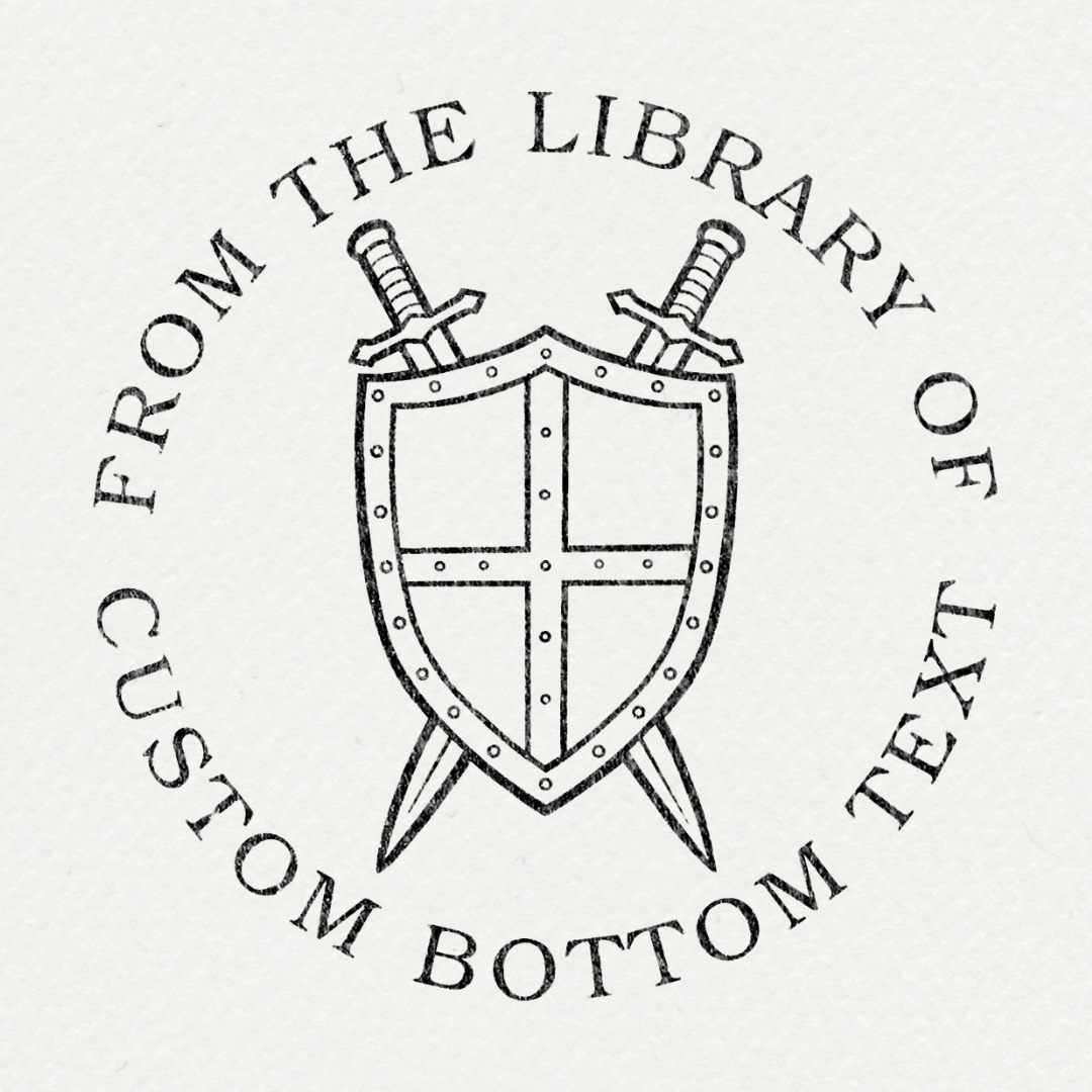 Uniek design reliëf stempel voor briefpapier. Personaliseer je stationery en boeken inktloos.
