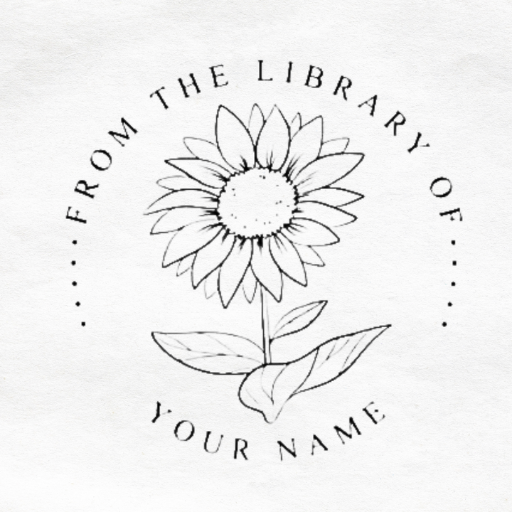 Deze elegante embossing stempel creëert een uniek reliëf op boeken, perfect als cadeau.