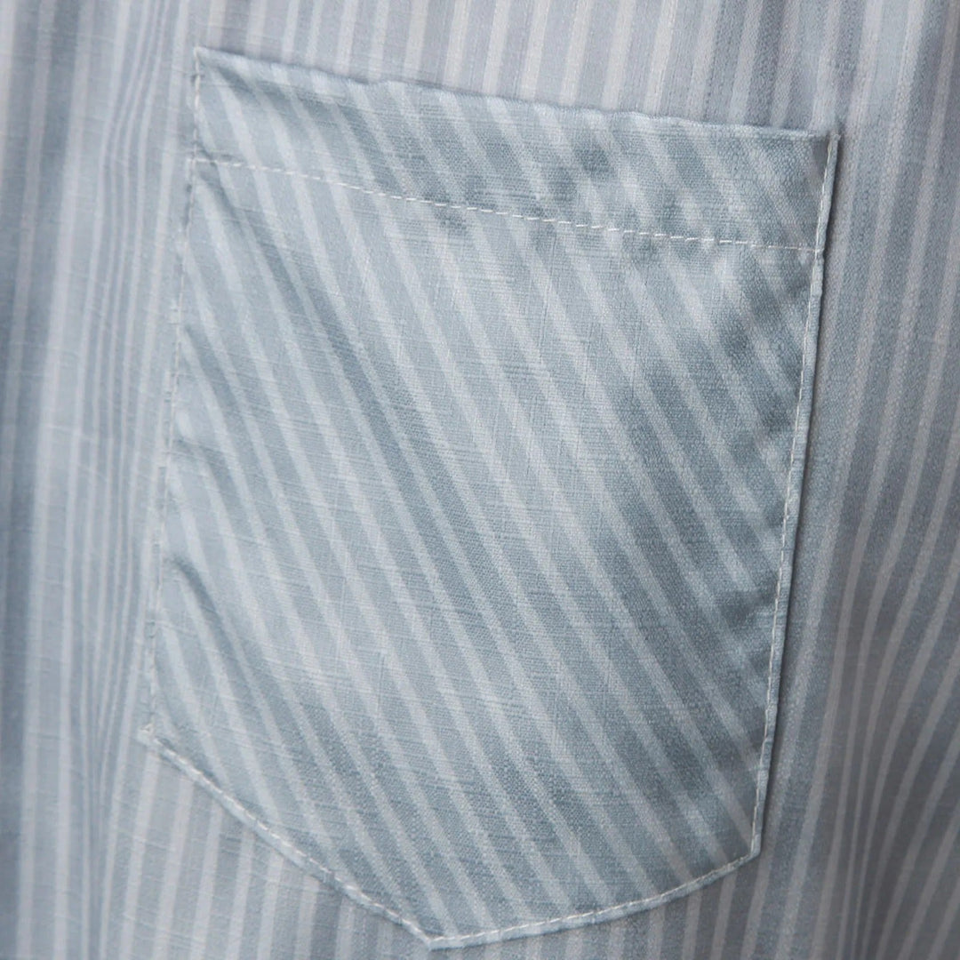 Gestreepte damesbroek, Florence, met hoge taille en decoratieve knopen. Een must-have voor elke damesgarderobe.