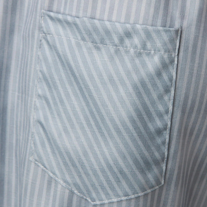 Gestreepte damesbroek, Florence, met hoge taille en decoratieve knopen. Een must-have voor elke damesgarderobe.