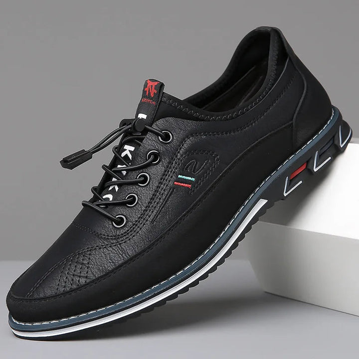 "Elegante Herman Oxford schoenen van hoogwaardig leer, orthopedisch comfort, ademend en verstelbaar voor mannen"