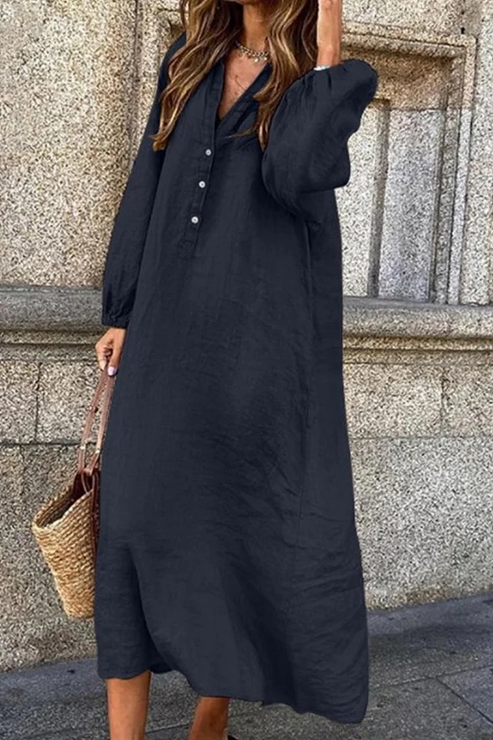 Elegante Hoymans one-shoulder satijnen jurk voor dames, perfect voor feestjes en avonden. Lange A-lijn feestjurk.