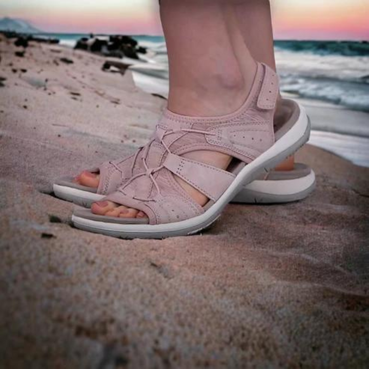 Lichte orthopedische zomersandalen voor dames; combineer elegantie met ultiem voetcomfort tijdens warme dagen.