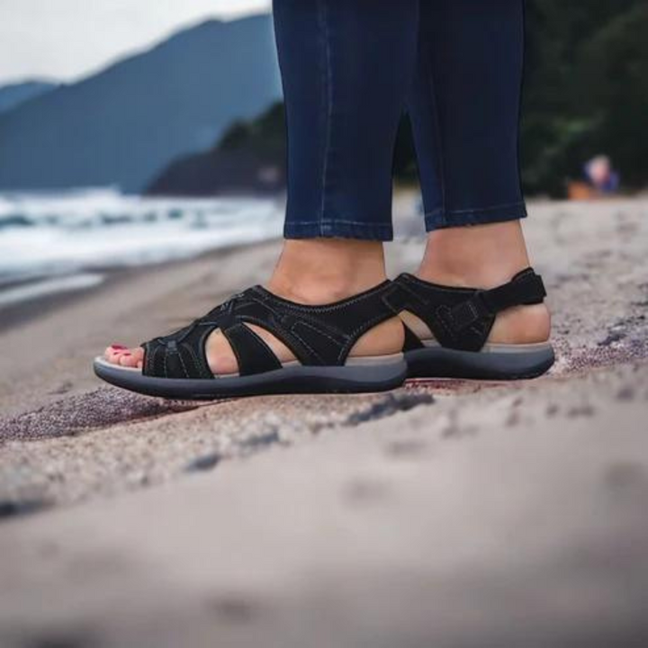 Antislip orthopedische comfortsandalen voor dames; veilige en stabiele ondersteuning voor dagelijks gebruik.
