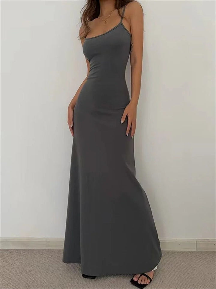 Luchtige zomerjurk met spaghettibandjes voor dames, comfortabel en stijlvol voor warme zomerdagen.