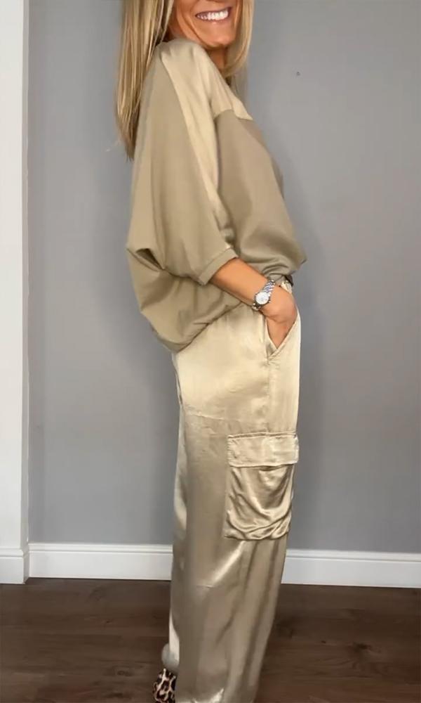 June dames set in goud, elegant design, comfortabel en stijlvol.