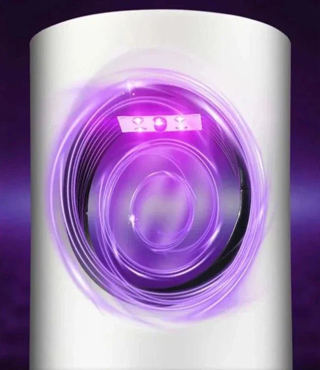Elektrische muggenlamp met UV-licht trekt insecten aan, veilige en geruisloze ongediertebestrijding.
