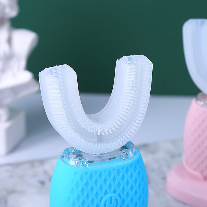 Pakket van de elektrische 360° ultrasone tandenborstel, ideaal voor diepe mondhygiëne en tandplakverwijdering.