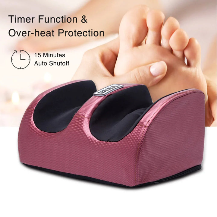 Therapie-voetmassager met elektrische shiatsu en rustgevende warmte voor vermoeide voeten.