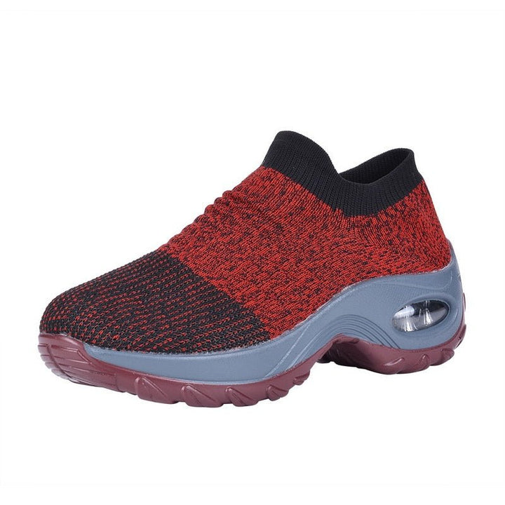 Emmie dames sneakers: ademend textiel en orthopedisch design voor gezonde voeten en ondersteuning.