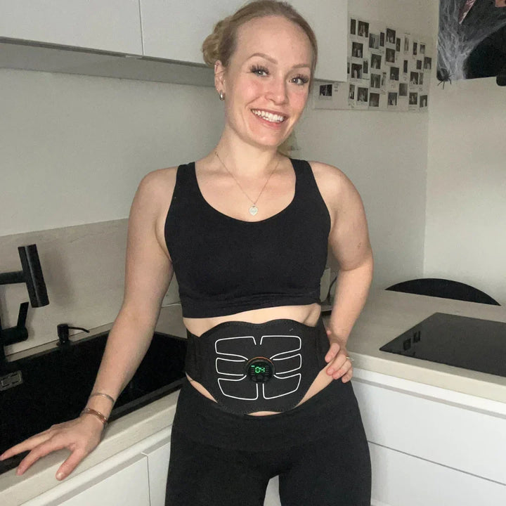Gebruiksvriendelijke CorePulse EMS trainer voor een strakke buik, geschikt voor elke thuistraining.