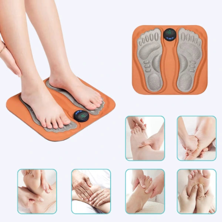 Moderne EMS massage mat voor de voeten, zorgt voor diepe ontspanning en verlichting na een lange dag.