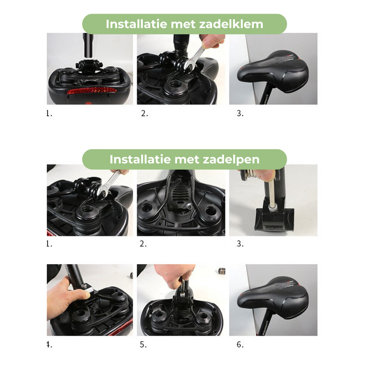 Ergonomisch RideEase fietszadel voor maximale comfort en zadelpijnpreventie, ideaal voor lange fietstochten.