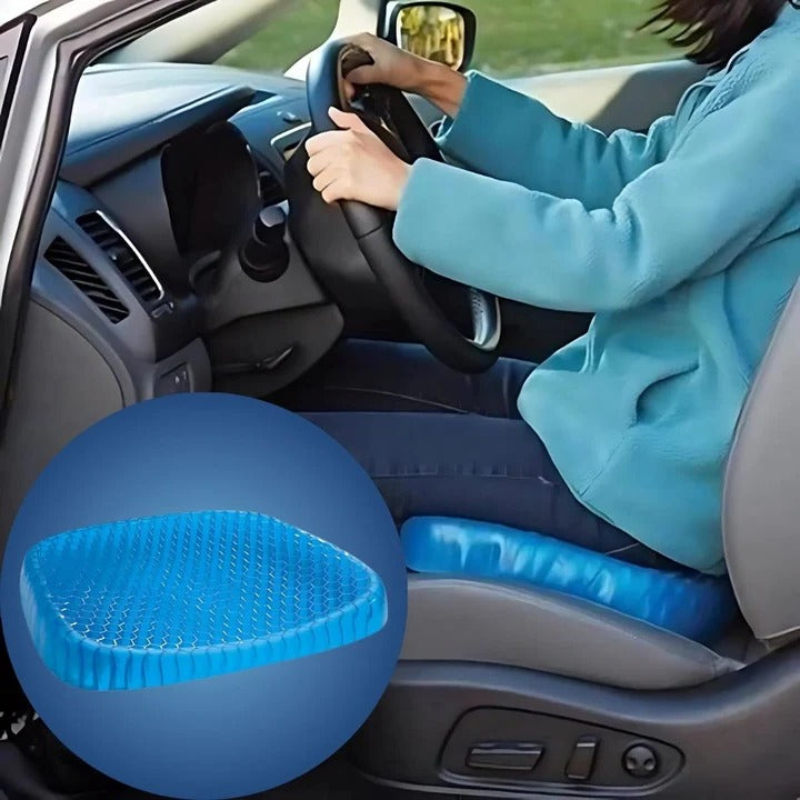 Comfortabel ergonomisch gelkussen, speciaal voor rug- en staartbeenpijn. Ideaal voor kantoor, auto en rolstoel gebruik.