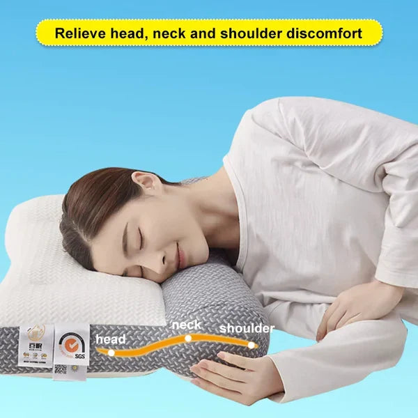 Orthopedisch nekkussen, ergonomisch ontworpen voor een gezonde slaaphouding en betere nachtrust.