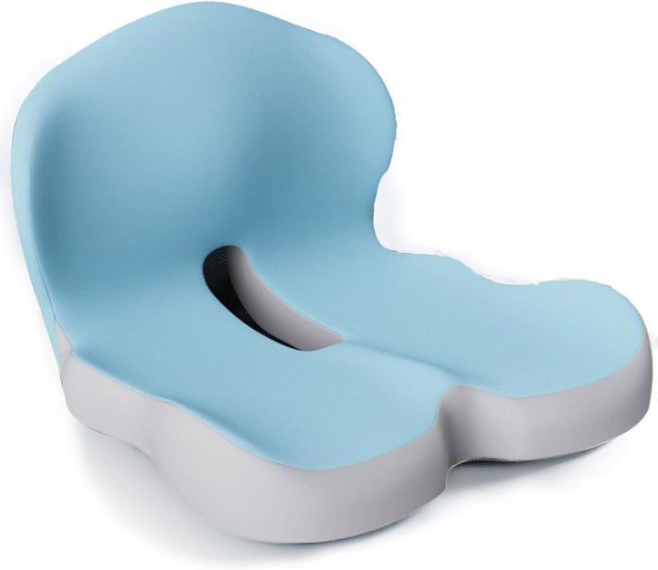 Zacht en ondersteunend geheugenfoam zitkussen voor urenlang comfortabel zitten en optimale drukvermindering.