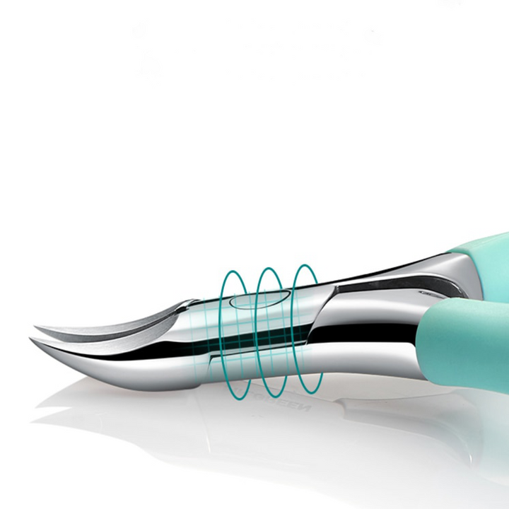 Ergonomische teennagelknipper voor senioren, ideaal voor dikke nagels en voetverzorging. Gemaakt van roestvrij staal.