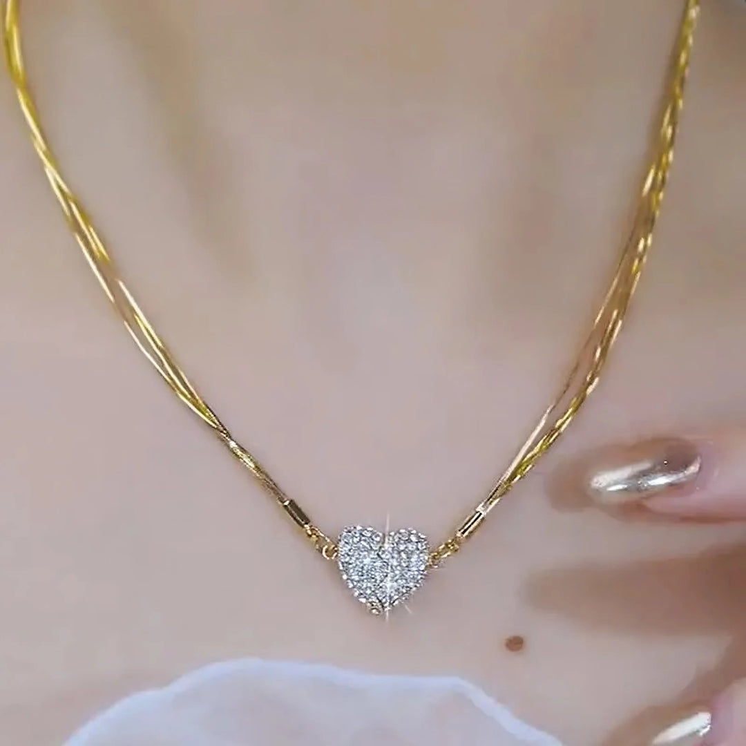 Gouden EternaBand ketting, unisex liefdesketting, vriendschapssieraad, perfect jubileum cadeau.