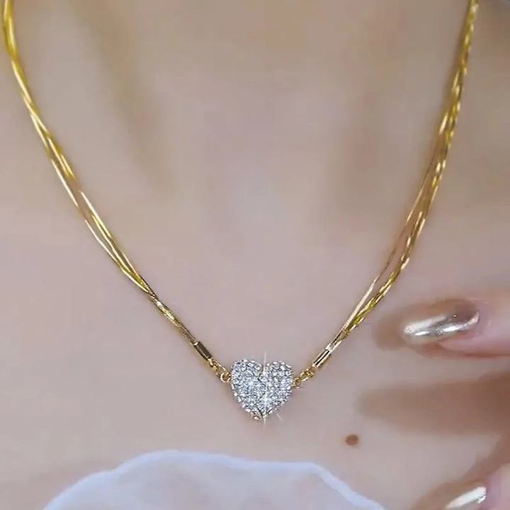 Gouden EternaBand ketting, unisex liefdesketting, vriendschapssieraad, perfect jubileum cadeau.