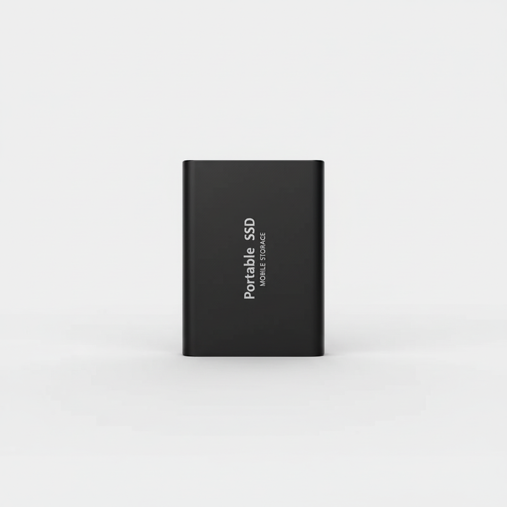 Draagbare Externe SSD 2TB: Compacte opslagschijf met USB 3.1 Type-C voor snelle dataoverdracht en backups.