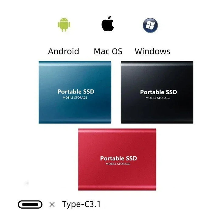 StorePro Externe SSD 2TB: Krachtige en snelle opslagoplossing. Ideaal voor grote bestanden en snelle dataoverdracht.