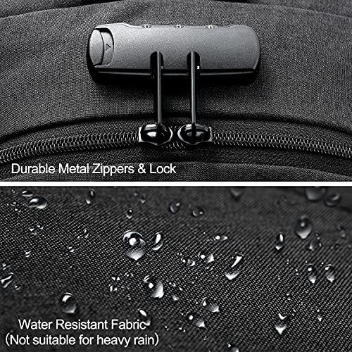 Ergonomische reisrugzak (30-50L) met laptopvak, anti-diefstal en externe USB-poort.