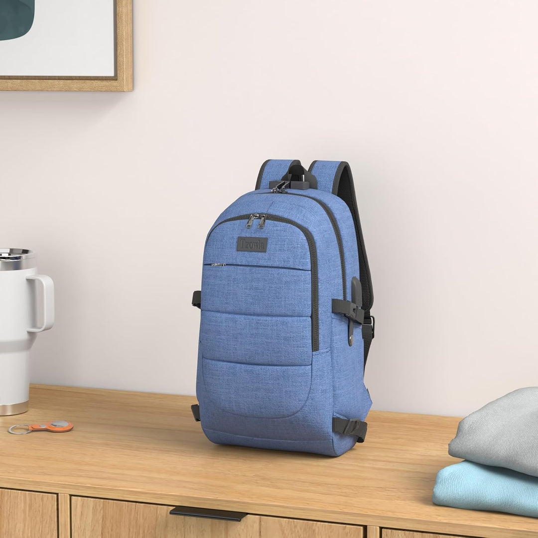 Extra grote antidiefstal reisrugzak met USB-poort voor lange avonturen en laptops.