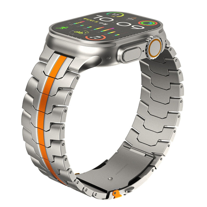 Verstelbare unisex horlogeband van titanium in elegante afwerking