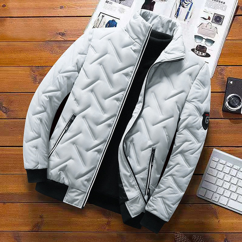 Gewatteerd bomberjack heren, een comfortabel ritsjack voor een trendy en ontspannen look.
