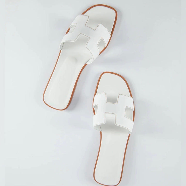 Luxe comfort slippers voor dames in een neutrale kleur