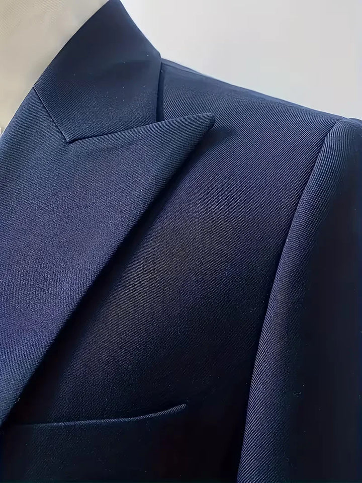 Stijlvol gilet behorend bij het driedelige formele herenpak