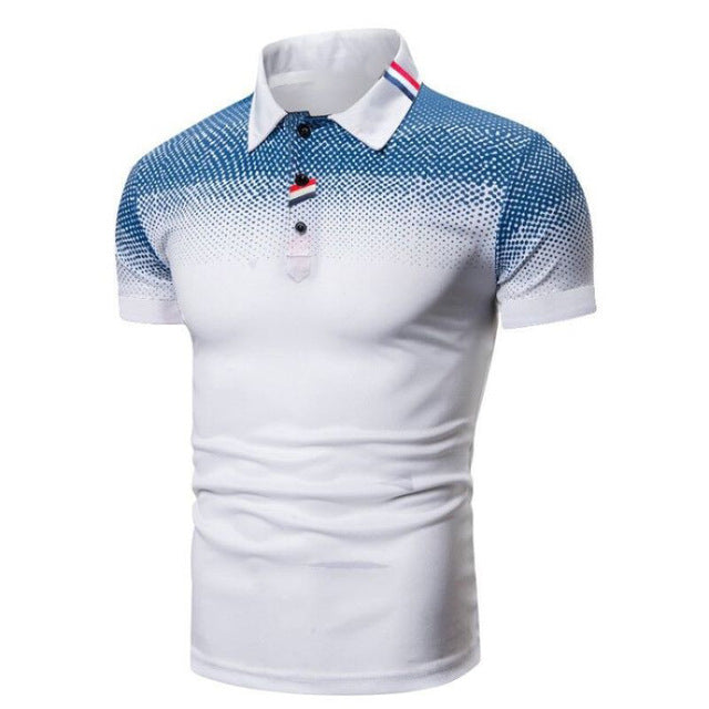 Comfortabel heren poloshirt met knoopsluiting, korte mouwen en ribkraag, ideaal voor zomer en lente.