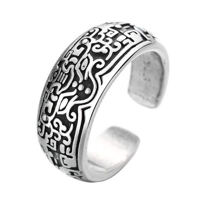 Unieke Feng Shui ring, symbool van geluk, rijkdom en voorspoed. Comfortabel sieraad.