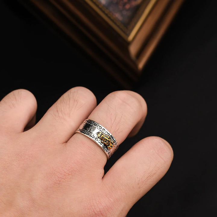 Geluksbrengende Feng Shui ring, talisman voor rijkdom, voorspoed en algemeen welzijn.