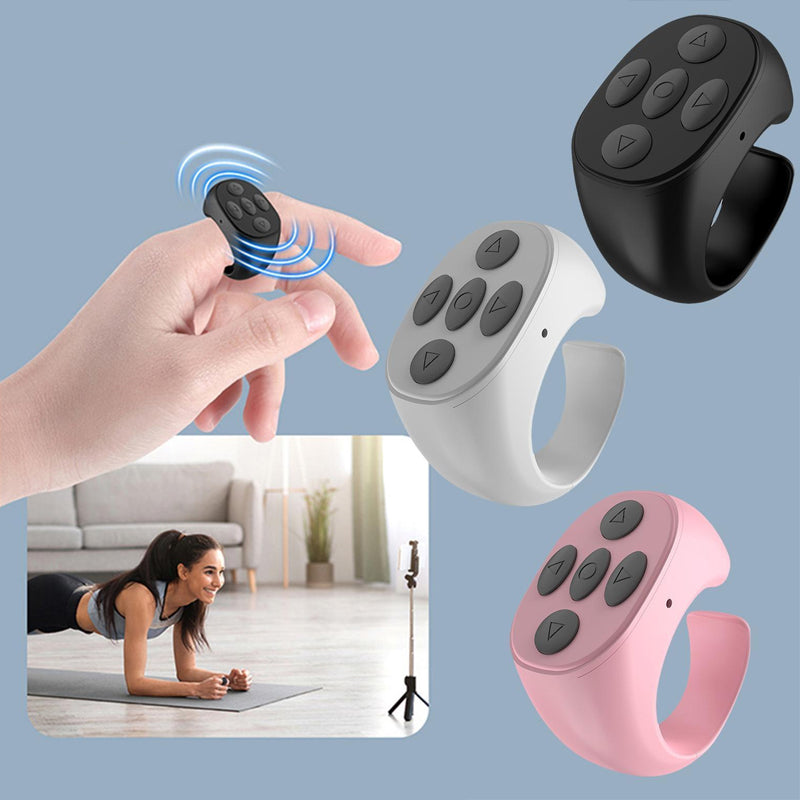 Fingertap draadloze afstandsbediening voor telefoons. Handsfree gemak met smartphone accessoire.